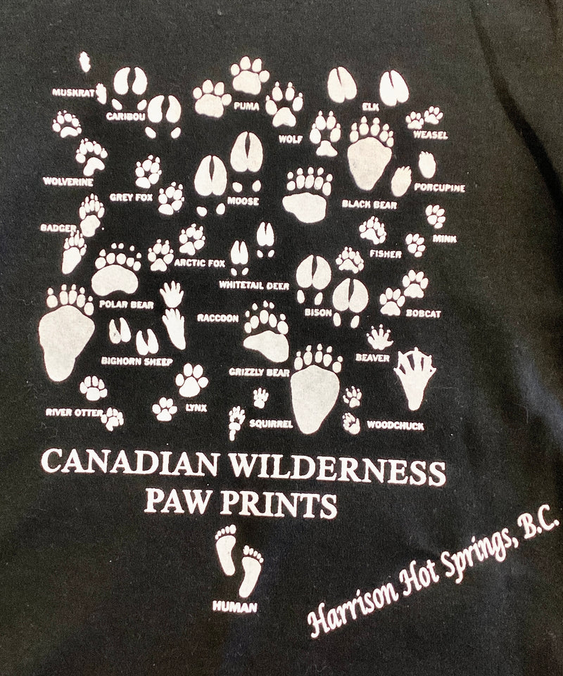 Kids Canadian Wilderness Paw Prints Shirts