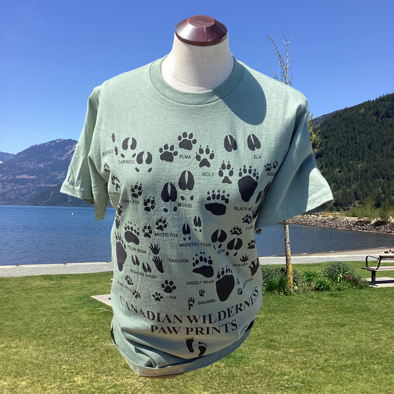Canadian Wilderness Paw Prints Shirts