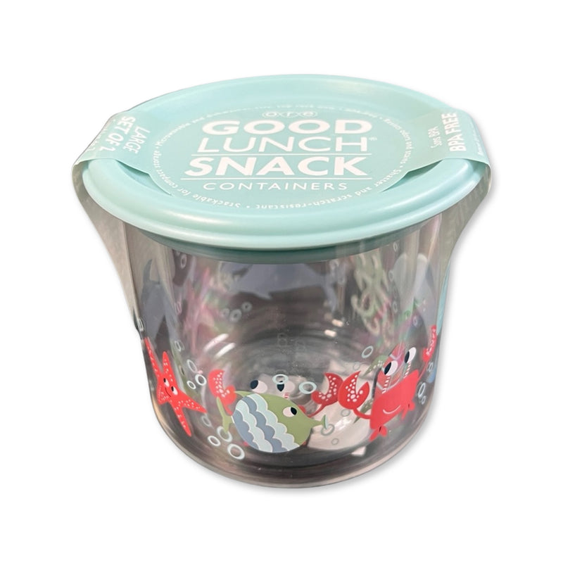 The Good Lunch® Snack Containers- Ocean- Large