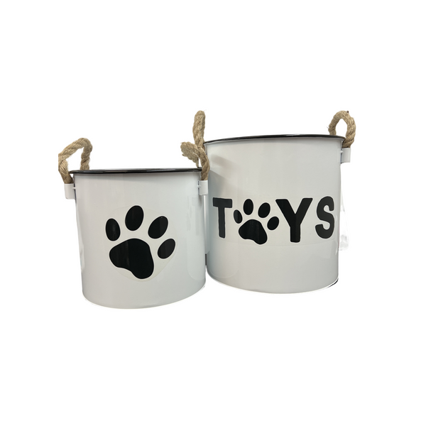 Dog Toy Storage Bin Set