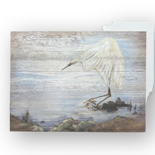 Wooden Wall Art- Sea Egret