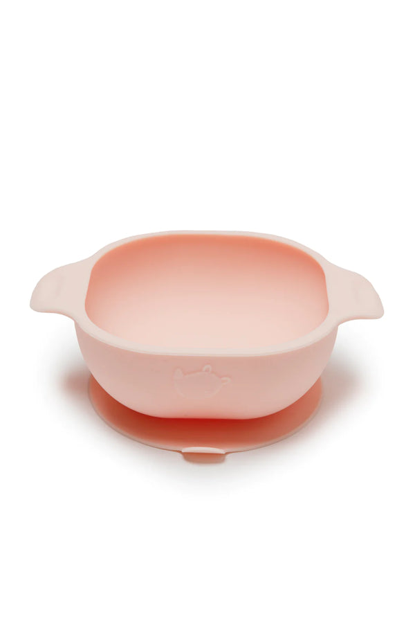 loulou lollipop silicone suction bowl in blush pink