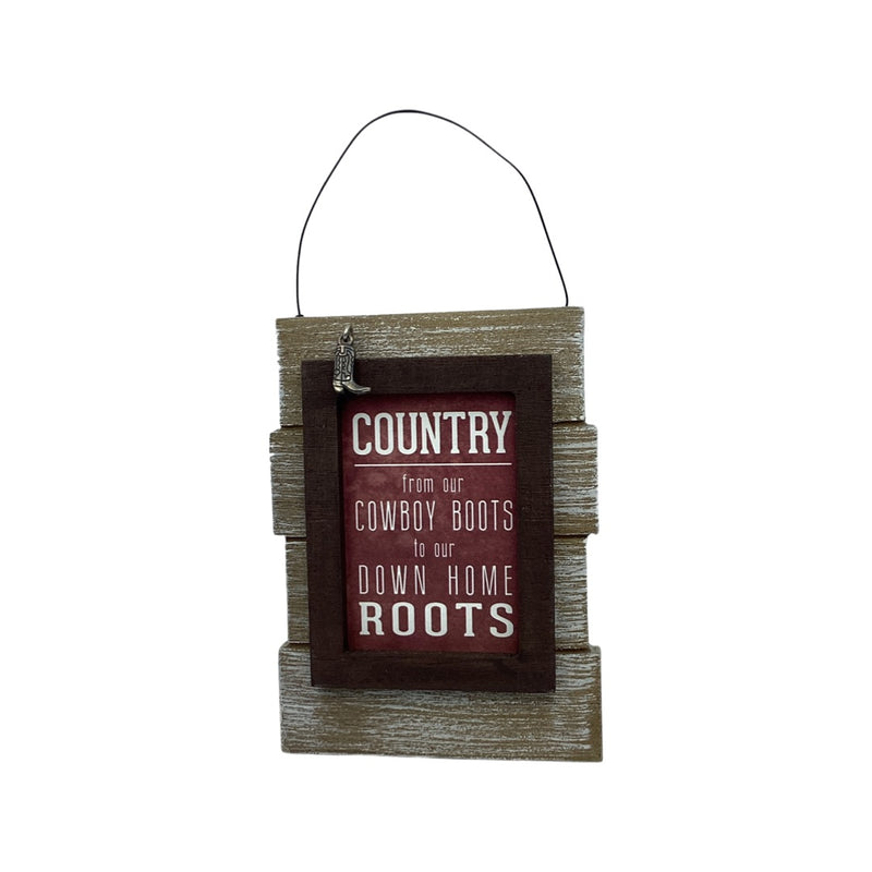 Mini Plaque Country Roots