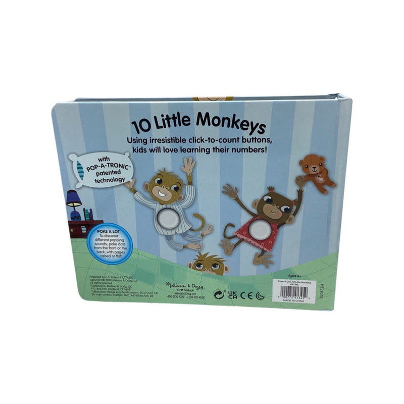 Poke-a-dot book 10 little monkeys