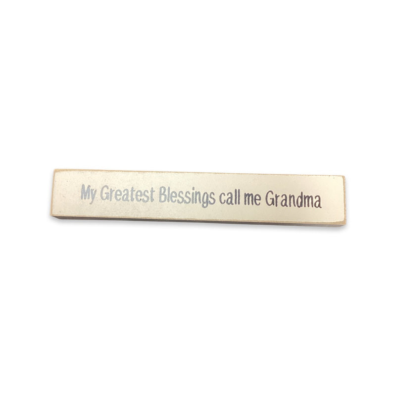 Mini Wood Block-Grandma
