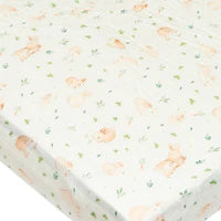LouLou Lollipop- Fitted Crib Sheet Bunny Meadow