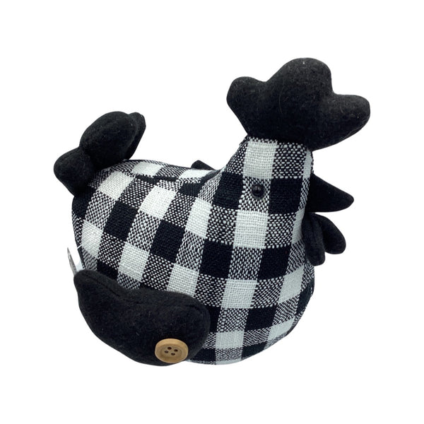 Fabric Hen- Plaid