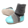 Nooks- Embroidered Wool Booties “Lagoon”