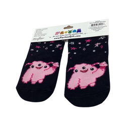 Monster Munchkins Baby Socks- Pink Cupcake Monster