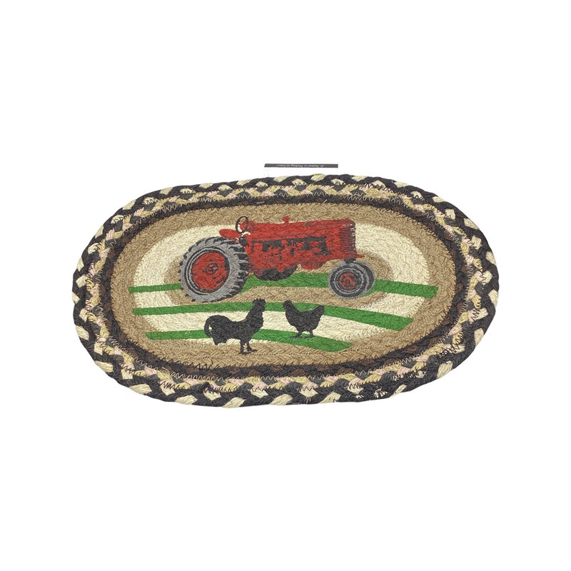 Red Tractor Table Mat