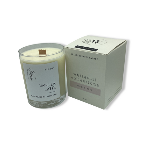 vanilla latte 10 ounce soy candle by whitetail collections